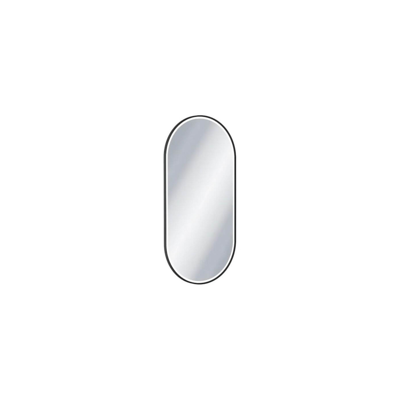Lustro Owalne Corido Led Czarny DOEX.CO100.050.BL Excellent