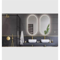 Lustro Owalne Corido Led Czarny DOEX.CO100.050.BL Excellent