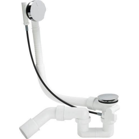 Komplet Odpływowo-Przelewowy Wannowy Simplex Chrom 495121 Viega