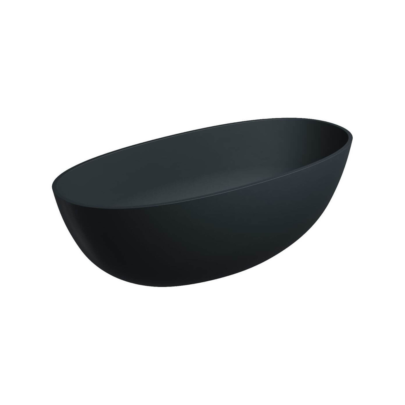 Wanna Wolnostojąca Shell M+ Black Lava 160x75 cm SHELLWWBLV Omnires