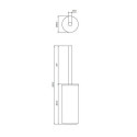 Szczotka Toaletowa Stojąca Modern Project Grafit MP60622GR Omnires
