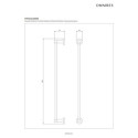 Wieszak Na Ręcznik Modern Project 60 cm Mosiądz Szczotkowany MP60216BSB Omnires