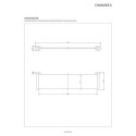 Półka Szklana Modern Project Miedź Szczotkowana MP60930CPB Omnires