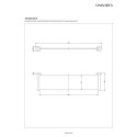 Półka Szklana Modern Project Miedź MP60930CP Omnires