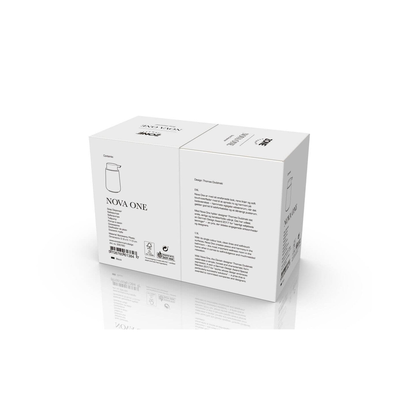 Dozownik Do Mydła Nova One Black 330160 Zone Denmark