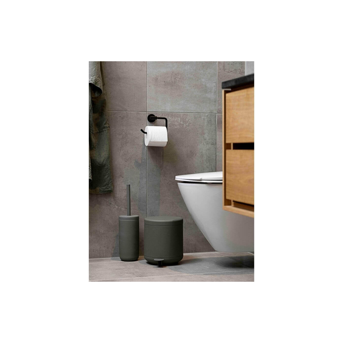 Kosz Łazienkowy Na Śmieci Ume Olive Green 26436 Zone Denmark