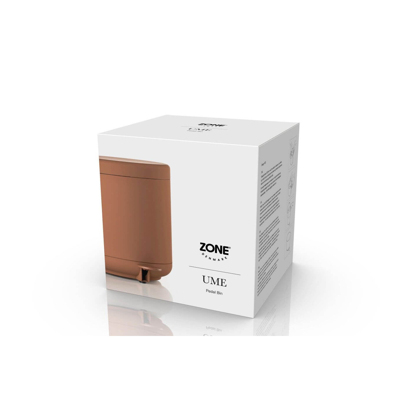 Kosz Łazienkowy Na Śmieci Ume Terracotta 31547 Zone Denmark