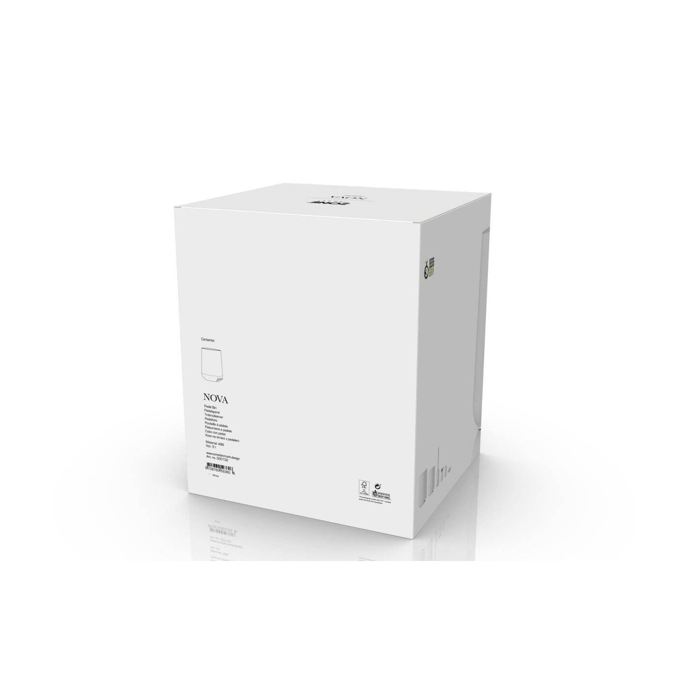 Kosz Łazienkowy Na Śmieci Nova White 330132 Zone Denmark