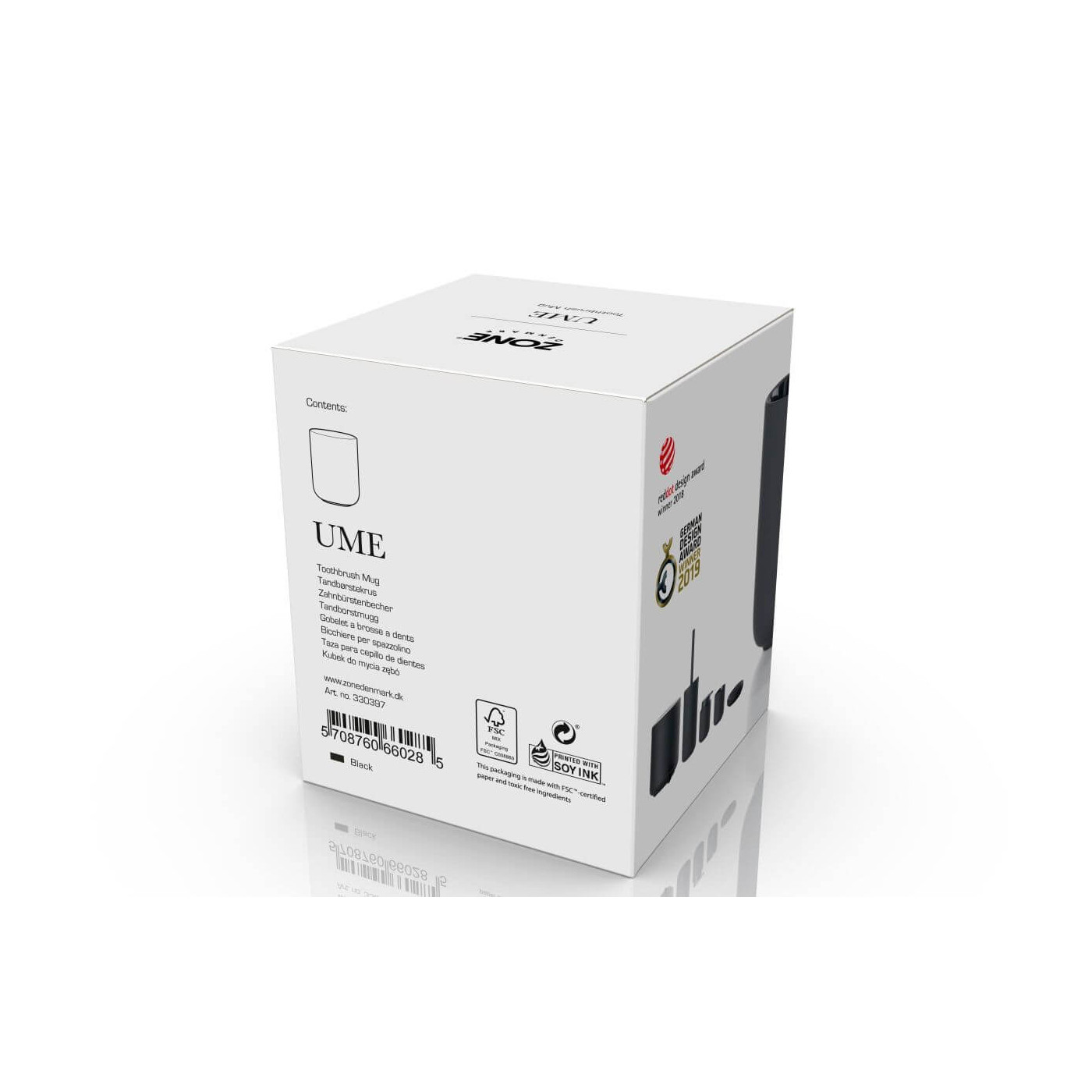 Kubek Na Szczoteczki Ume Black 330397 Zone Denmark