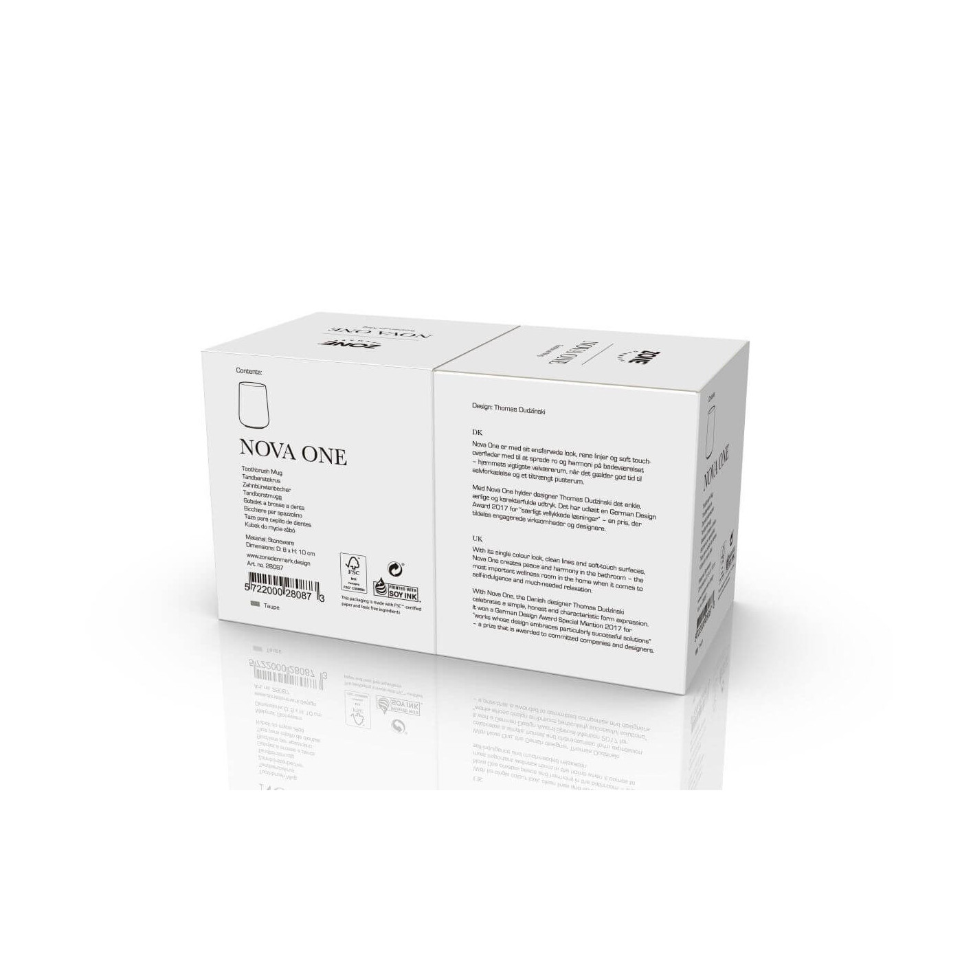 Kubek Na Szczoteczki Nova One Taupe 28087 Zone Denmark