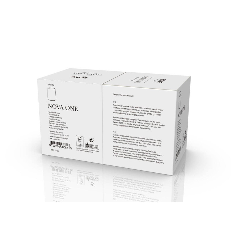 Kubek Na Szczoteczki Nova One Taupe 28087 Zone Denmark