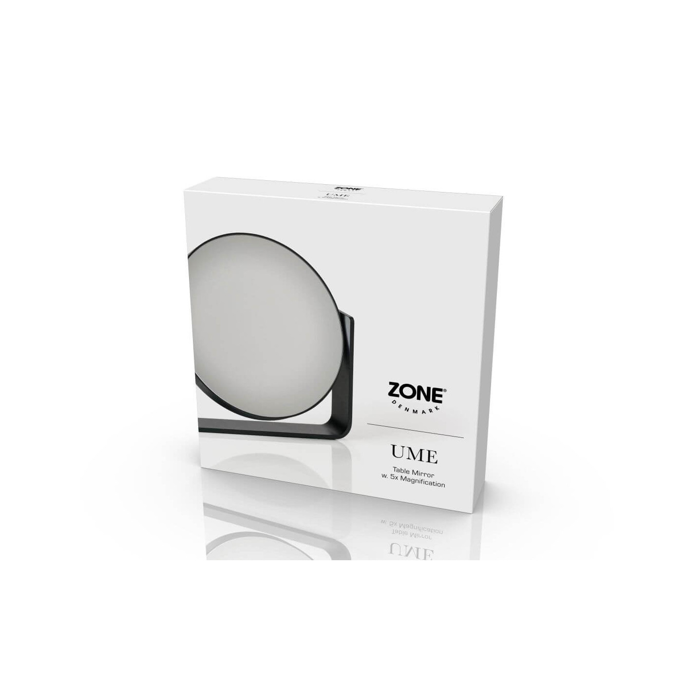 Lusterko Kosmetyczne 5x Powiększające Ume Black 28222 Zone Denmark