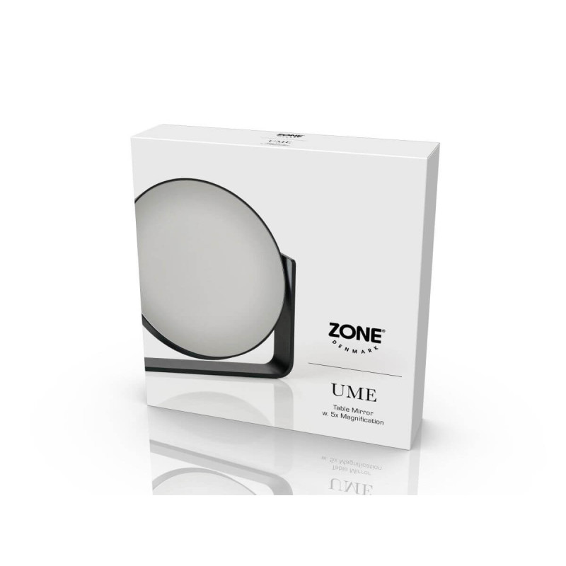 Lusterko Kosmetyczne 5x Powiększające Ume Black 28222 Zone Denmark