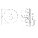 Bateria Wannowo-Prysznicowa Y Nikiel Y1235NI Omnires