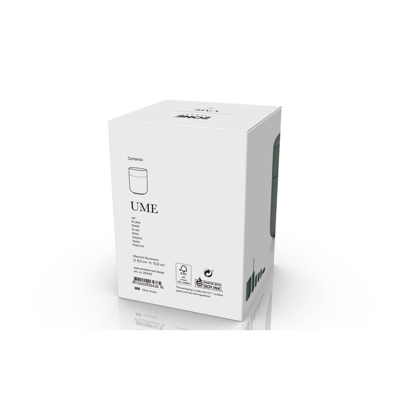 Pojemnik Z Pokrywką Ume Olive Green 26438 Zone Denmark