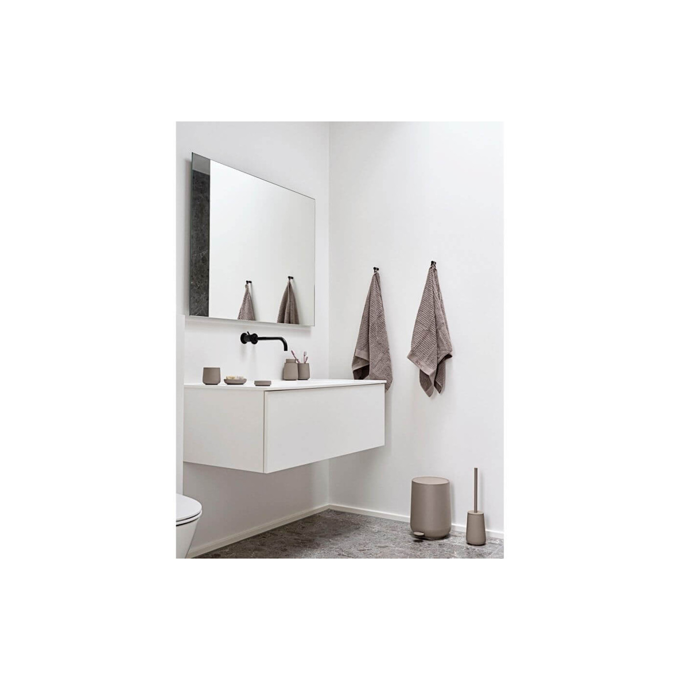Szczotka WC Nova One Taupe 28088 Zone Denmark