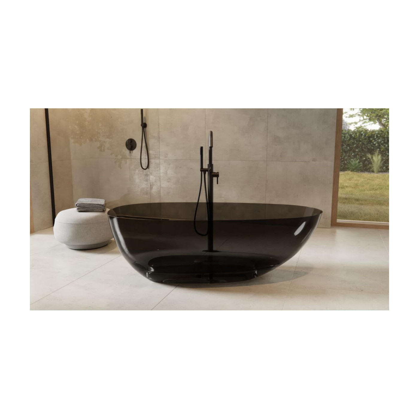 Wanna Wolnostojąca Xara Wax-160-Cgb 160x75 Carbon Grey Besco