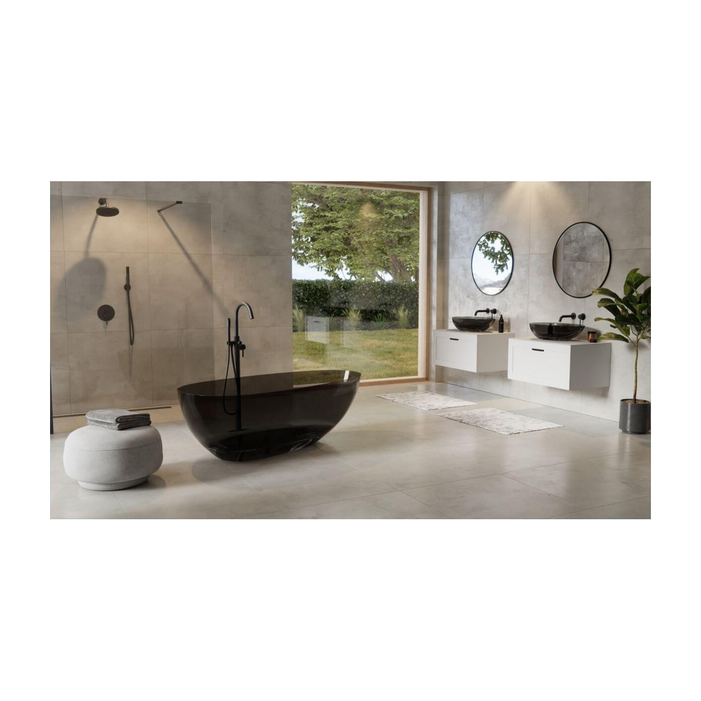 Wanna Wolnostojąca Xara Wax-160-Cgw 160x75 Carbon Grey Besco