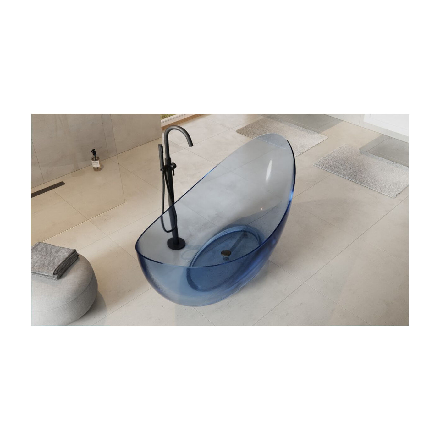 Wanna Wolnostojąca Axya Waa-180-Bww 180x80 Blue Wave Besco