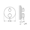 Bateria Prysznicowa Atrio Termostatyczna Brushed Warm Sunset 24358DL0 Grohe