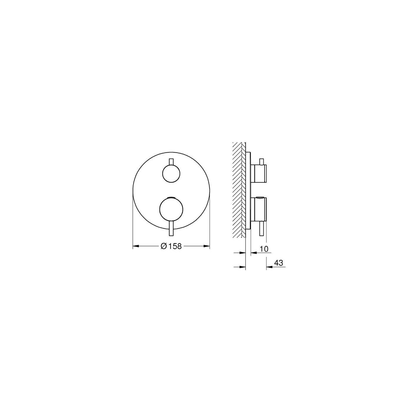 Bateria Prysznicowa Atrio Termostatyczna Brushed Warm Sunset 24358DL0 Grohe