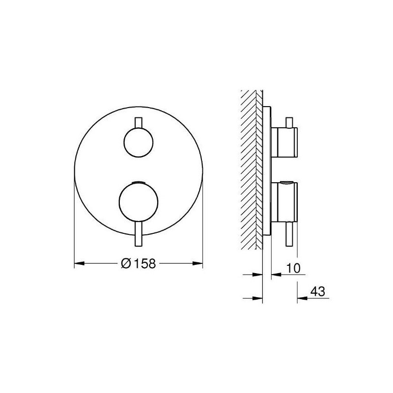 Bateria Prysznicowa Atrio Termostatyczna Brushed Warm Sunset 24358DL0 Grohe