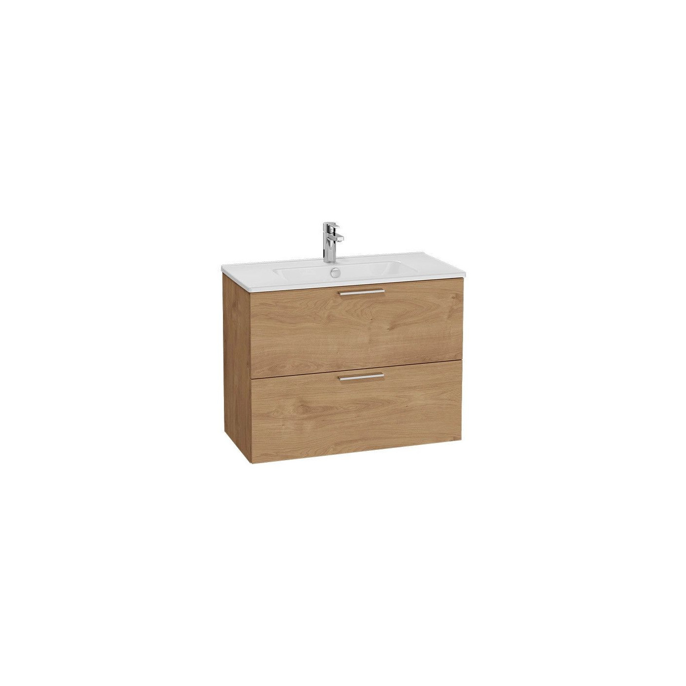 Szafka Z Umywalką Mia 67777 79x39x59,6 Cm Złoty Dąb Vitra
