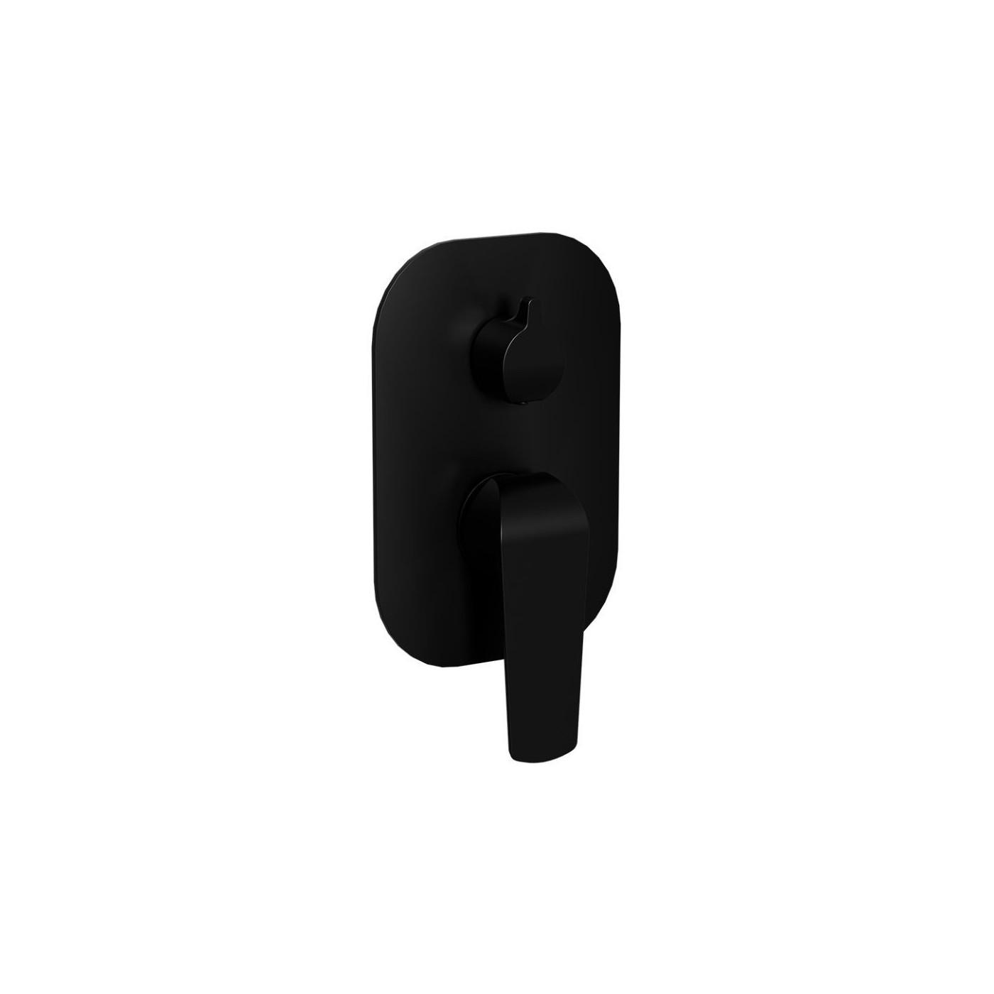 Bateria Prysznicowo-Wannowa Podtynkowa 2 Funkcyjna Clever 2.0 Czarny Soft AREX.4145BS Excellent