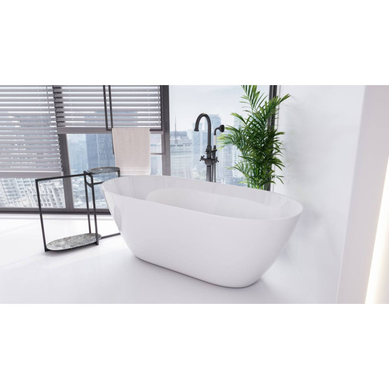 Wanna Wolnostojąca Moya Korek Biały Połysk/Mat 160x70 WMMB-160-MKW Besco