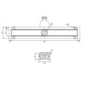 Odpływ Liniowy Lowfix Srebrny 100cm LOWFIX100TSL Omnires