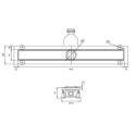 Odpływ Liniowy Lowfix Srebrny 90cm LOWFIX90TSL Omnires