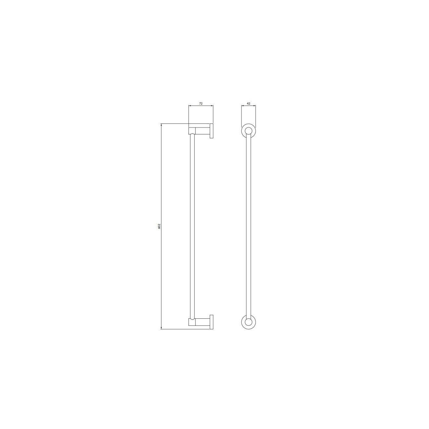 Wieszak Modern Project Czarny Mat MP60216BL Omnires