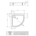 Brodzik Doros A Biały 80x80 SDRA8080-05 Radaway