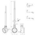 Grzałka Moa Czarny 800W WEMOA08T905U Terma