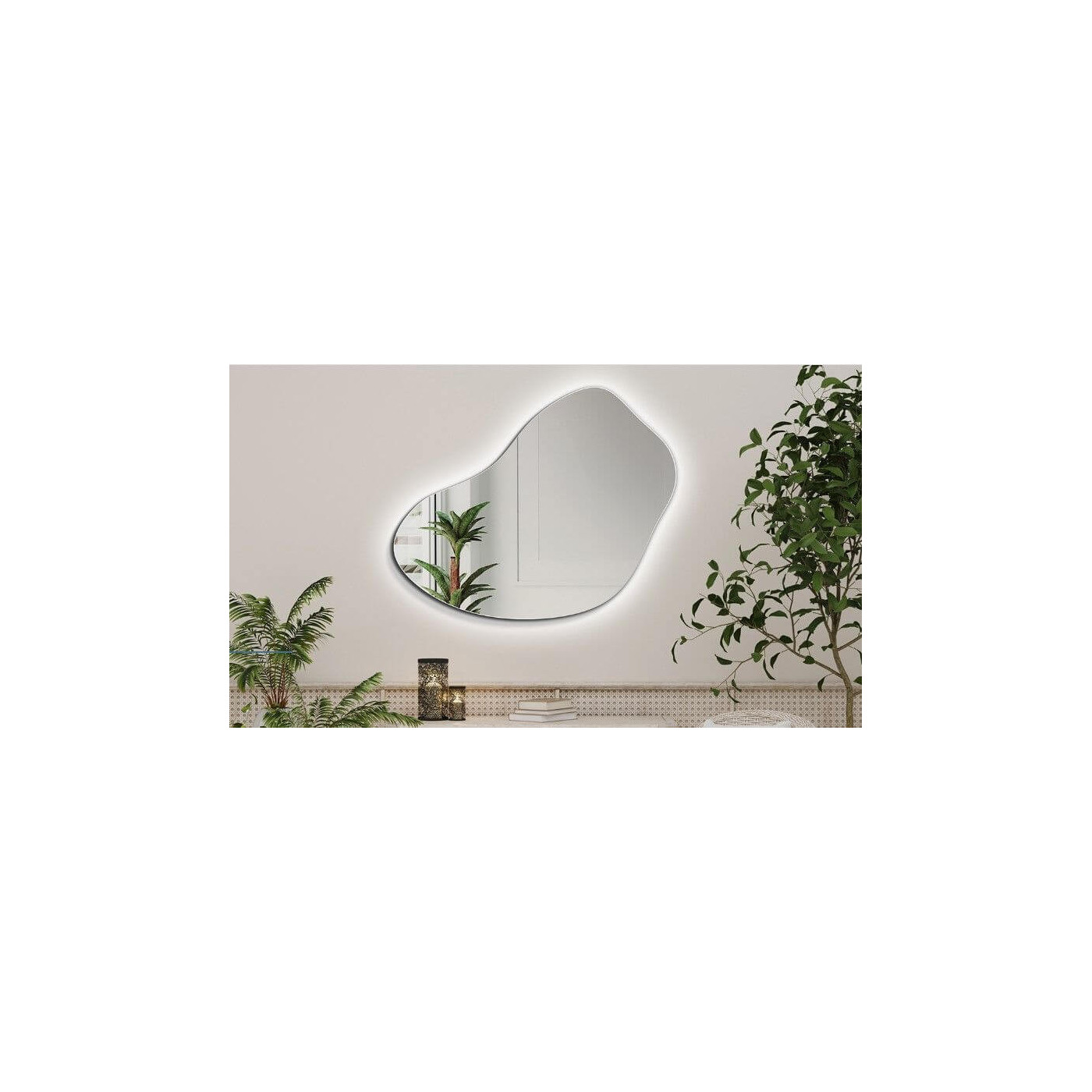 Lustro Simple Grano Led 80x65,7 Ruke