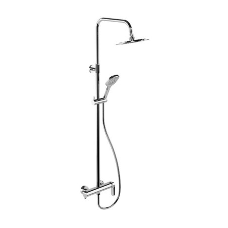 Zestaw Prysznicowy Ścienny Z Deszczownicą 25 cm Clever 2.0 Chrom AREX.4181CR Excellent