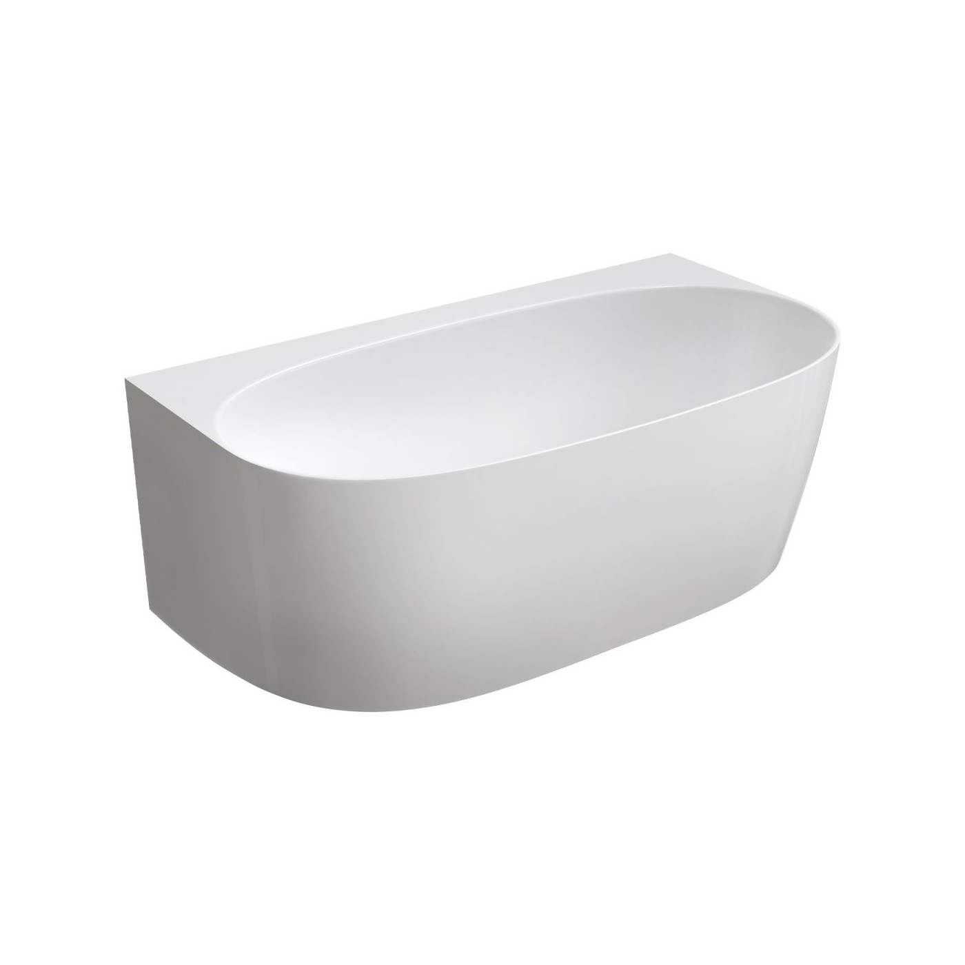 Wanna Przyścienna Valencia Biały 158x86 VALENCIAWPBP Omnires