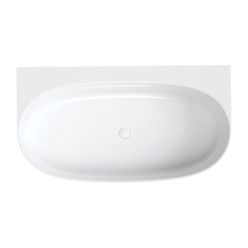 Wanna Przyścienna Valencia Biały 158x86 VALENCIAWPBP Omnires