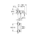 Bateria Prysznicowa Natynkowa Cubeo 1018240000 Grohe