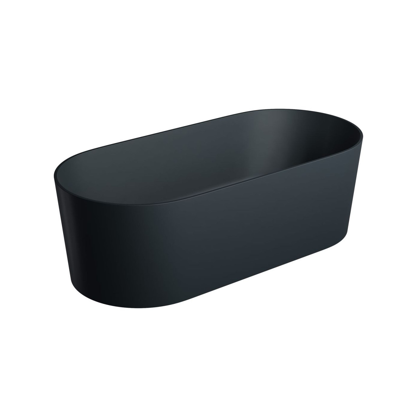 Wanna Wolnostojąca Ovo Black Lava Mat 160x75 OVOWWBLV Omnires