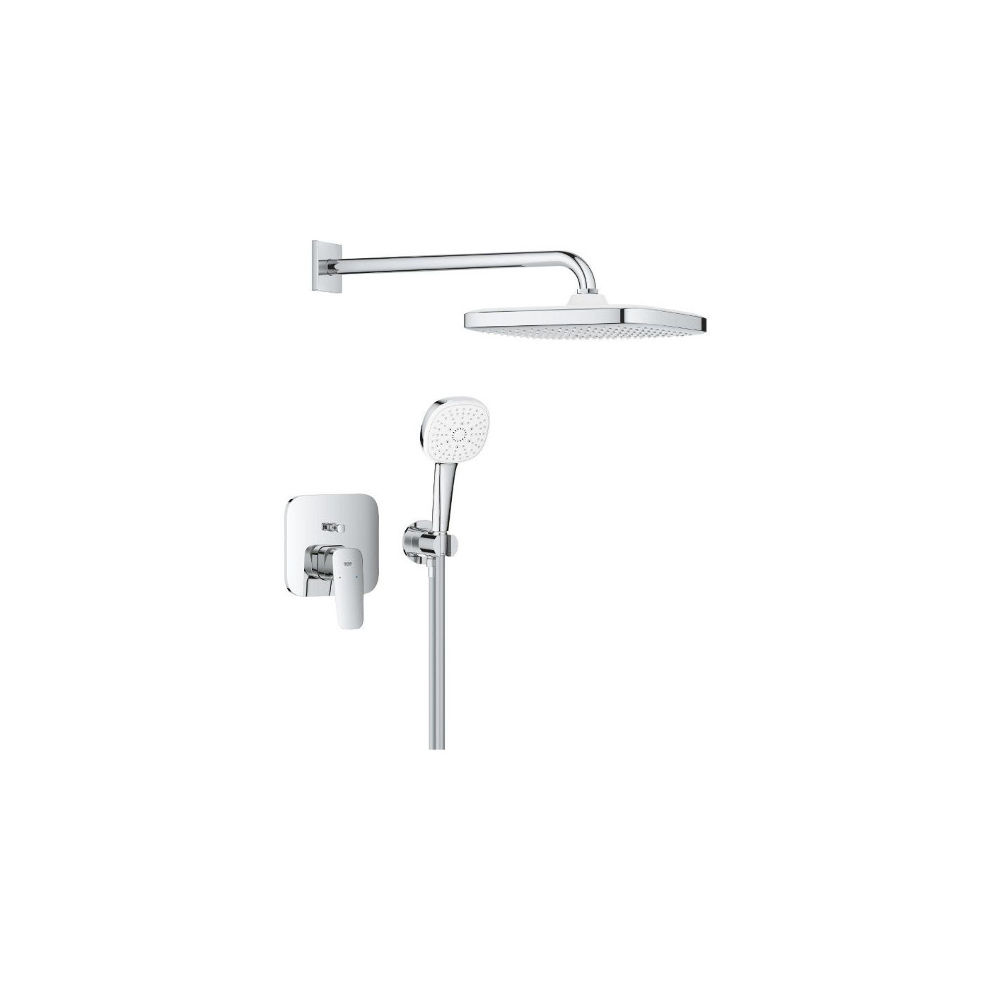 Zestaw Prysznicowy Podtynkowy Z Deszczownicą Tempesta Cube 250 Cubeo 1053360000 Grohe