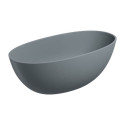 Wanna Wolnostojąca Shell Ash Grey Mat 148x75 SHELL148WWAG Omnires