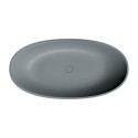 Wanna Wolnostojąca Shell Ash Grey Mat 148x75 SHELL148WWAG Omnires