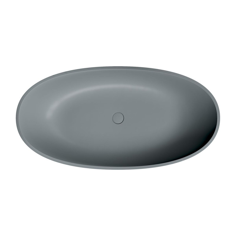 Wanna Wolnostojąca Shell Ash Grey Mat 148x75 SHELL148WWAG Omnires
