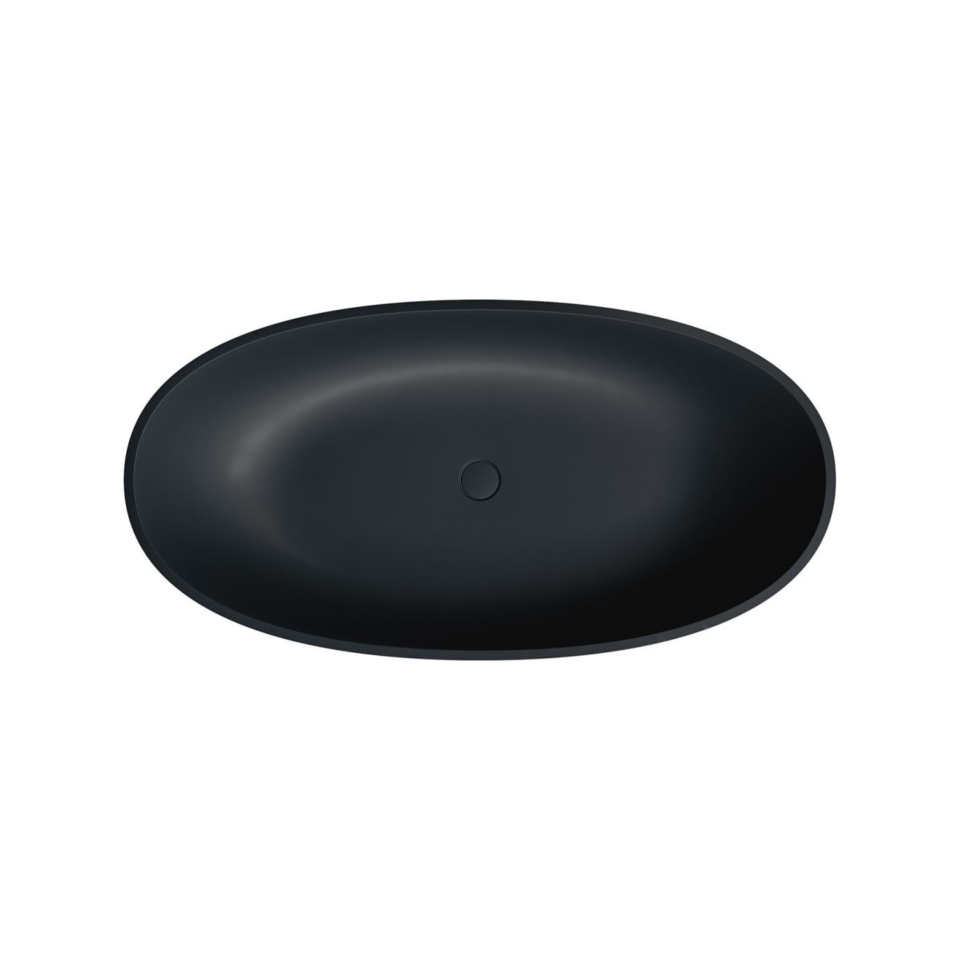 Wanna Wolnostojąca Shell Black Lava Mat 148x75 SHELL148WWBLV Omnires