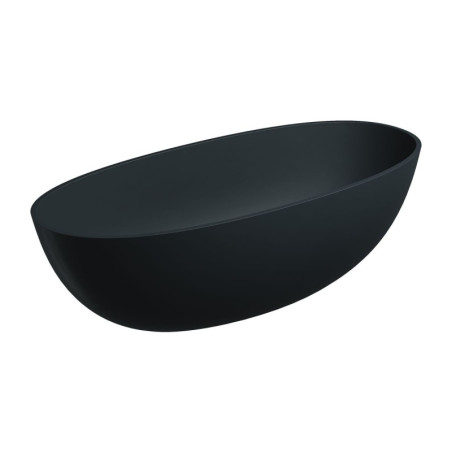Wanna Wolnostojąca Shell Black Lava Mat 175x78 SHELL175WWBLV Omnires