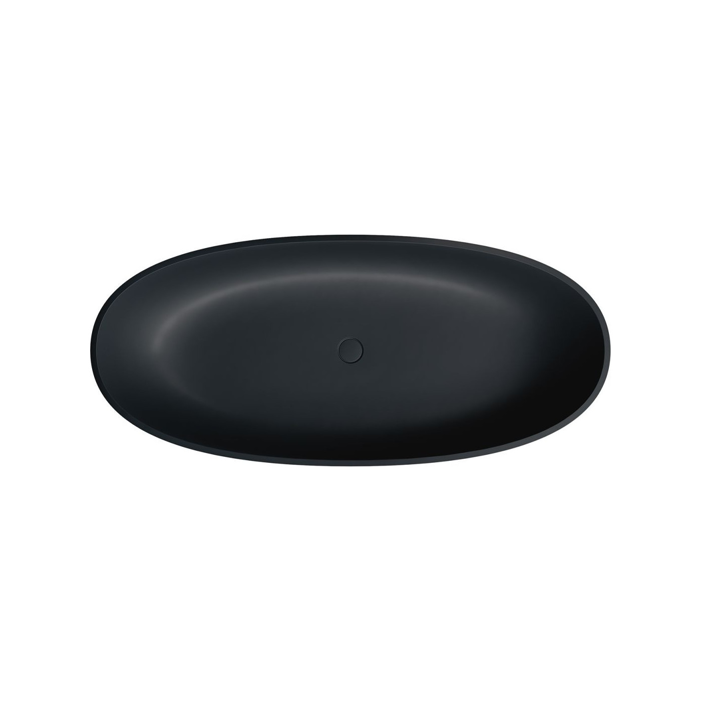 Wanna Wolnostojąca Shell Black Lava Mat 175x78 SHELL175WWBLV Omnires