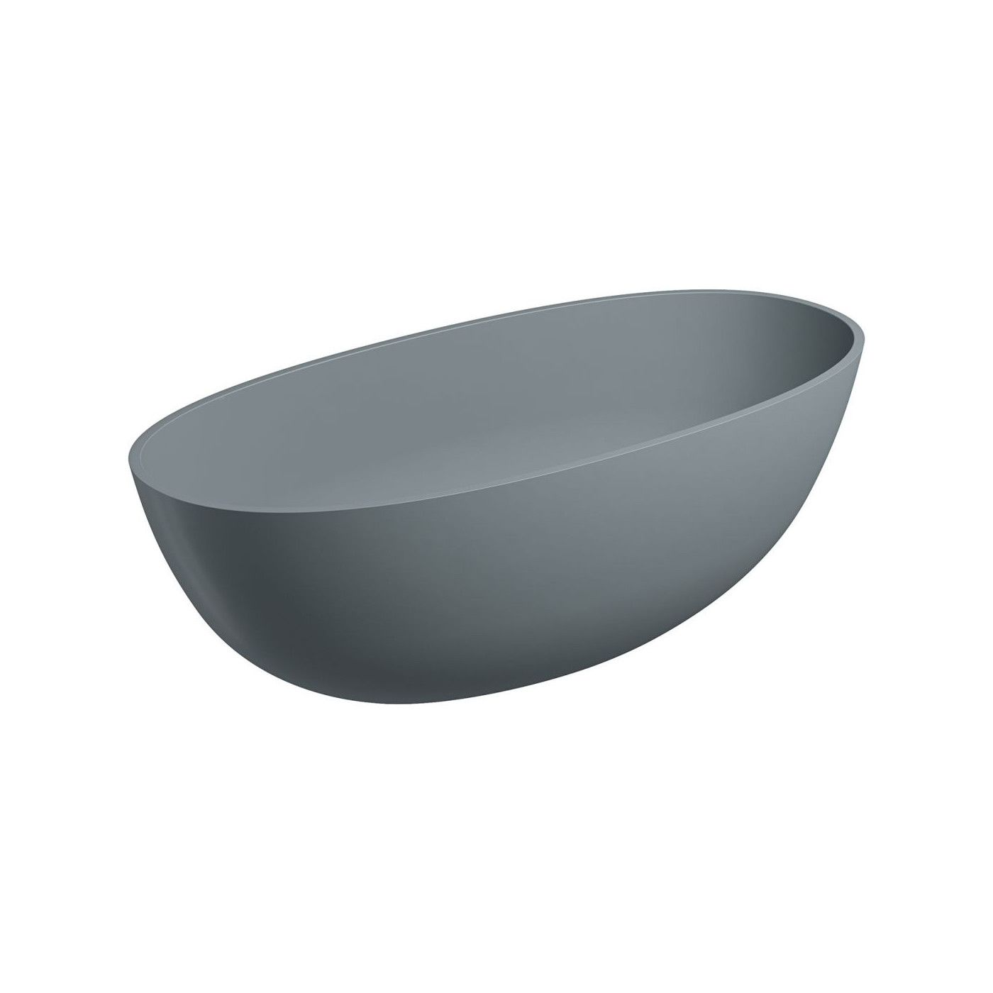 Wanna Wolnostojąca Shell Ash Grey Mat 160x75 SHELLWWAG Omnires