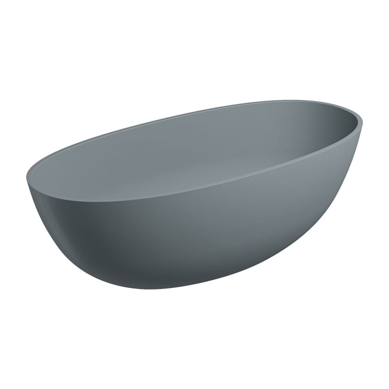 Wanna Wolnostojąca Shell Ash Grey Mat 160x75 SHELLWWAG Omnires