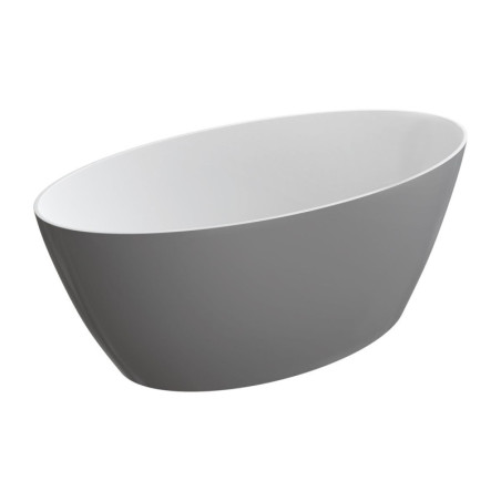 Wanna Wolnostojąca Siena Szaro-Biała 160,5x80,5 SIENAWWBSP Omnires